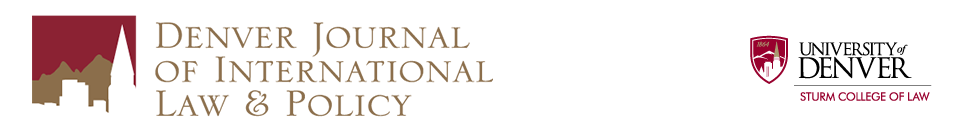 Denver Journal of International Law & Policy